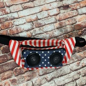 American Flag Fanny Pack with Speakers